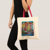 Kleuren van Riomaggiore Cinque Terre Tote Bag (Voorkant (product))