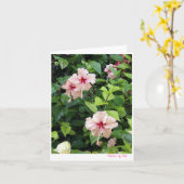 Kleuren van roze kaart (Gele Bloem)