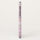 Kleuren van roze strepen gepersonaliseerd monogram Case-Mate iPhone case (Achterkant/links)