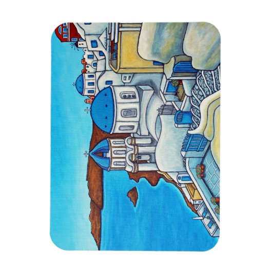 Kleuren van Santorini Magnet van Lisa Lorenz Magneet (Verticaal)