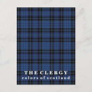 Kleuren van Scotland Clergy Tartan Briefkaart