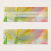 Kleuren van Spring Tulip · Bruiloft Website Kaart (Voorkant /achterkant)