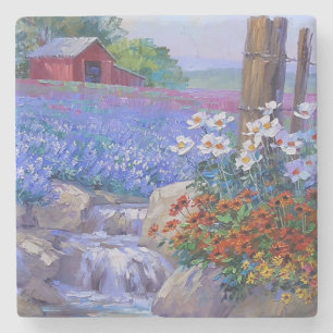 Kleuren van Summer Fine Art Stenen Onderzetter
