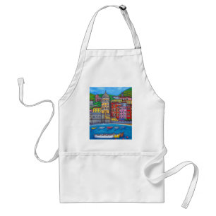 Kleuren van Vernazza Cinque Terre Apron Standaard Schort
