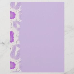 Kleuren van Violet Floral Retro Abstract Pattern