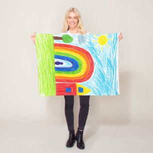 Kleuren van vreugde fleece deken