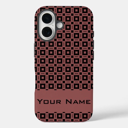 Kleuren wijzigen! Stippen voor Funky Retro Squares Case-Mate iPhone Case (Achterkant)