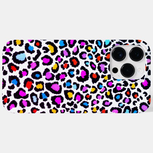 Kleurenafdrukken op luipaard Case-Mate iPhone case (Achterkant (horizontaal))