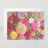 Kleurenbalken Buttonnen Briefkaart (Voorkant / Achterkant)