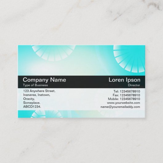 Kleurenband - zwart - Abstract 02 Visitekaartje (Voorkant)