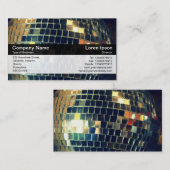 Kleurenband - zwart - Mirror Ball Visitekaartje (Voorkant / Achterkant)