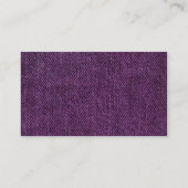 Kleurenband - zwart - Paarse denim Visitekaartje (Achterkant)