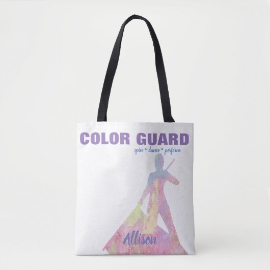 Kleurenbeschermhuls met vormig Silhouette-afbeeldi Tote Bag (Voorkant)