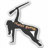 Kleurenbeschermhuls - Rifle silhouette Sticker (Voorkant)