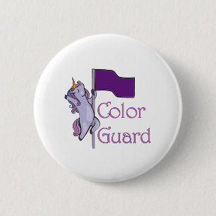 Kleurenbescherming: Unicorn Ronde Button 5,7 Cm