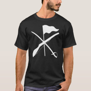 Kleurenbeschermingsuitrusting Rifle Saber Vlag T-shirt