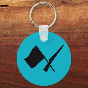 Kleurenbeschermvlag en -riem sleutelhanger