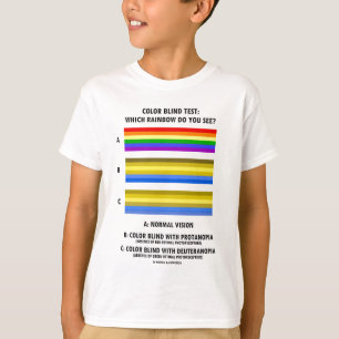 Kleurenblaastest (kleuren van de regenboogzichttes t-shirt