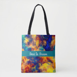Kleurenblad Blauw rood Geel Blauwgroen Multikleure Draagtas