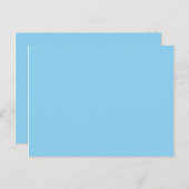 kleurenblauw briefkaart (Voorkant / Achterkant)