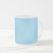 kleurenblauw matglas koffiemok (Voorkant rechts)