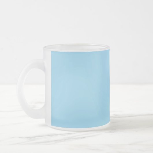 kleurenblauw matglas koffiemok (Links)
