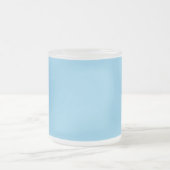 kleurenblauw matglas koffiemok (Center)