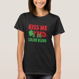 Kleurenblind voor kleurenblinden rood groen wit t-shirt