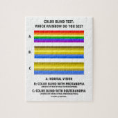 Kleurenblinde test welke regenboog ziet u? legpuzzel (Verticaal)