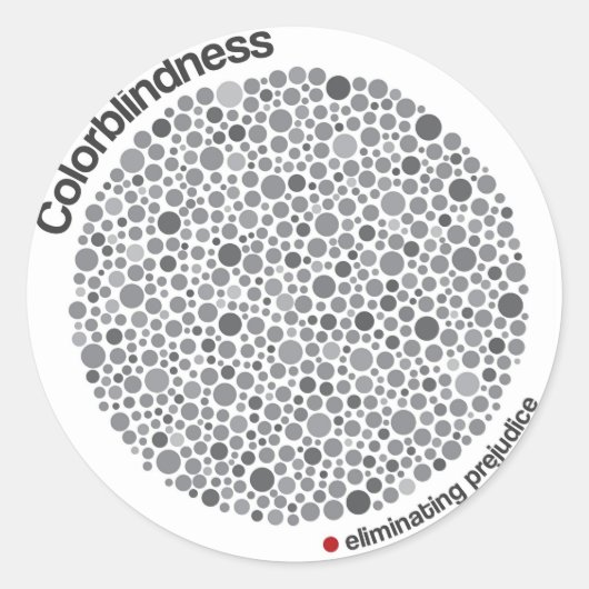 kleurenblindheid ronde sticker (Voorkant)