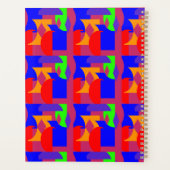 Kleurenblok Abstract – Bright Modern Art Pattern Planner (Achterkant)