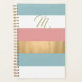 Kleurenblok gestreepte planner (Voorkant)