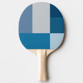 Kleurenblok grijze en blauwe kleuren afdrukken tafeltennisbatje (Voorkant)