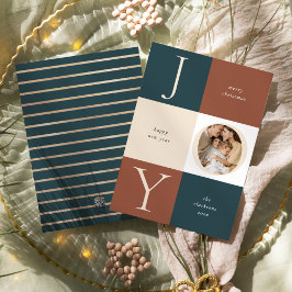 Kleurenblok JOY Neutrale vakantiefoto Feestdagenkaart