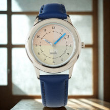 Kleurenblok Kinder horloge - gepersonaliseerde tij