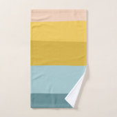 Kleurenblok voor Cute Colorful Stripes in Pastel B Bad Handdoek (Handdoek)