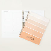 Kleurenblokken Peach Fuzz | Elegante naam Planner (Display)