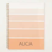Kleurenblokken Peach Fuzz | Elegante naam Planner (Voorkant)