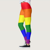 Kleurenblokpatroon Pride kleuren Leggings (Links)