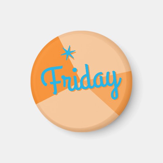 Kleurenblokplanner Retro Magneet (Voorkant)