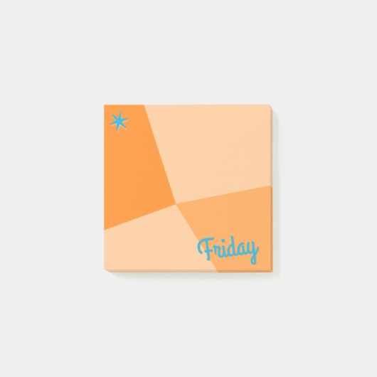Kleurenblokplanner Retro Post-it® Notes (Voorkant)