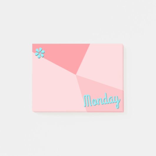 Kleurenblokplanner Retro Post-it® Notes (Voorkant)