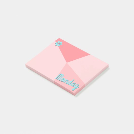 Kleurenblokplanner Retro Post-it® Notes (Schuin)