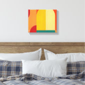 Kleurenbogen Canvas Afdruk (Insitu (Slaapkamer))