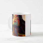 Kleurenbrand Koffiemok (Voorkant links)