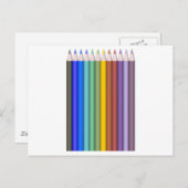 Kleurencils Briefkaart (Voorkant / Achterkant)