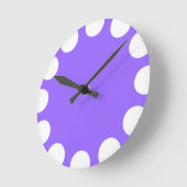 Kleurencrescent - Wit met Violet Ronde Klok (Hoek)