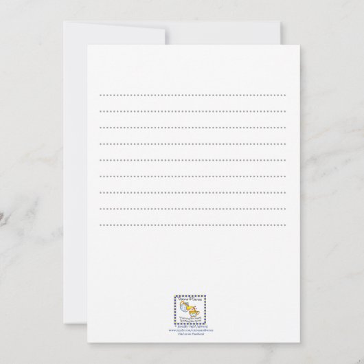 Kleurend Briefkaart Moeder Hen (Achterkant)