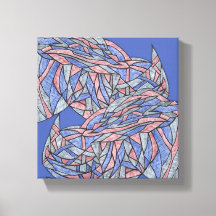 Kleurenecho's Levendig Modern Abstract Canvas