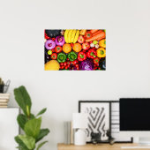 Kleurenfeest – Fresh Fruit & Veggie Poster (Thuiskantoor)